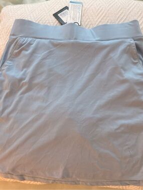 Light Blue A-Line Skirt - Women's Casual Skort